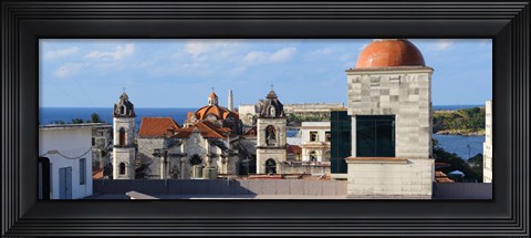 Framed Traditional buildings of Havana, Cuba Print