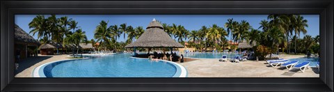 Framed Swimming pool of a hotel, Varadero, Matanzas, Cuba Print