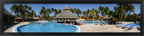 Framed Swimming pool of a hotel, Varadero, Matanzas, Cuba Print