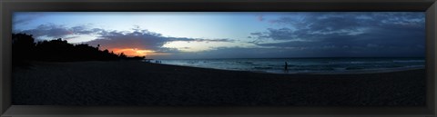 Framed Sunset over Varadero Beach, Varadero, Matanzas, Cuba Print