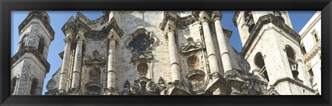 Framed Facade of a cathedral, Havana, Cuba Print