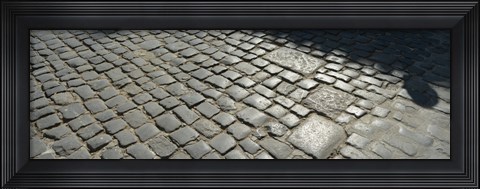 Framed Cobblestones, Plaza de la Catedral, Havana, Cuba Print