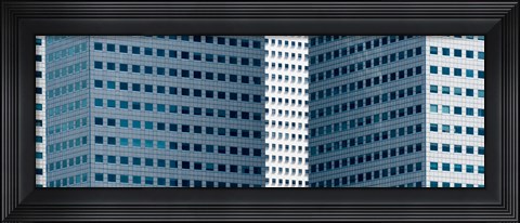 Framed Close up of buildings in Singapore Print