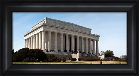 Framed Facade of the Lincoln Memorial, The Mall, Washington DC, USA Print