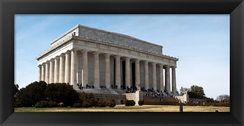 Framed Facade of the Lincoln Memorial, The Mall, Washington DC, USA Print