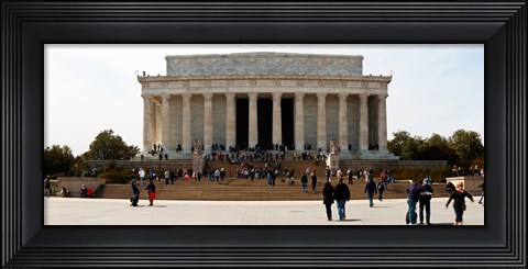 Framed People at Lincoln Memorial, The Mall, Washington DC, USA Print
