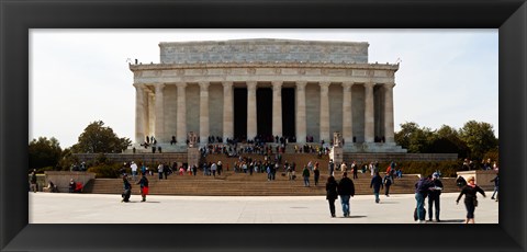 Framed People at Lincoln Memorial, The Mall, Washington DC, USA Print