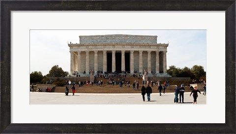 Framed People at Lincoln Memorial, The Mall, Washington DC, USA Print