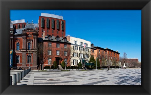 Framed Buildings in a row at Lafayette Square, Washington DC, USA Print