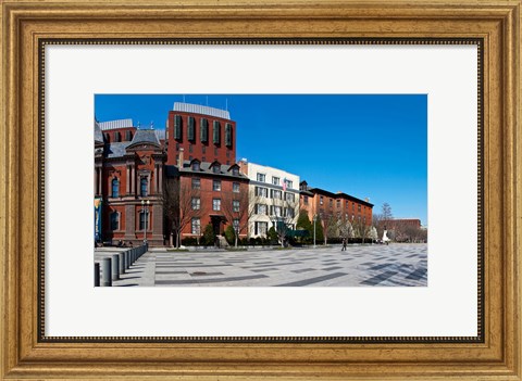 Framed Buildings in a row at Lafayette Square, Washington DC, USA Print