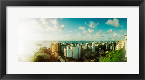 Framed Buildings on the coast, Pelourinho, Salvador, Bahia, Brazil Print