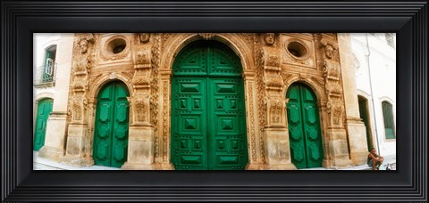 Framed Facade of the Sao Francisco Church and Convent of Salvador in Pelourinho, Salvador, Bahia, Brazil Print