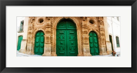 Framed Facade of the Sao Francisco Church and Convent of Salvador in Pelourinho, Salvador, Bahia, Brazil Print