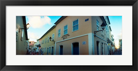 Framed Buildings in a city, Pelourinho, Salvador, Bahia, Brazil Print