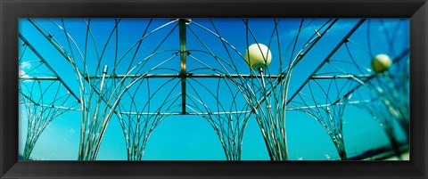 Framed Public art piece with lampposts, Staten island, New York City, New York State, USA Print