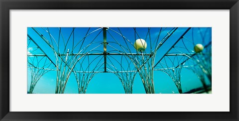 Framed Public art piece with lampposts, Staten island, New York City, New York State, USA Print