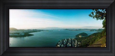 Framed Rio de Janeiro viewed from Sugarloaf Mountain, Brazil Print