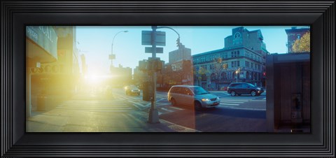 Framed Delancey Street at sunrise, Lower East Side, Manhattan, New York City, New York State, USA Print
