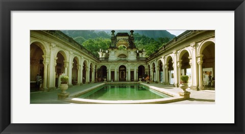 Framed Courtyard of a mansion, Parque Lage, Jardim Botanico, Corcovado, Rio de Janeiro, Brazil Print