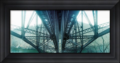 Framed Underside of a bridge, Hudson Valley, New York State, USA Print