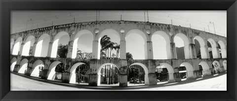 Framed Carioca Aqueduct, Lapa, Rio De Janeiro, Brazil Print