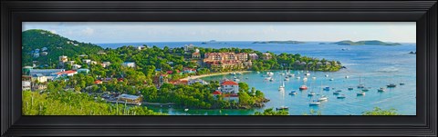 Framed Cruz Bay, St. John, US Virgin Islands Print
