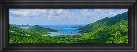 Framed Clouds over the sea, Coral Bay, St. John, US Virgin Islands Print