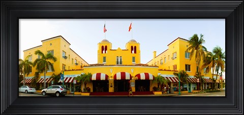 Framed Facade of a hotel, Colony Hotel, Delray Beach, Palm Beach County, Florida, USA Print