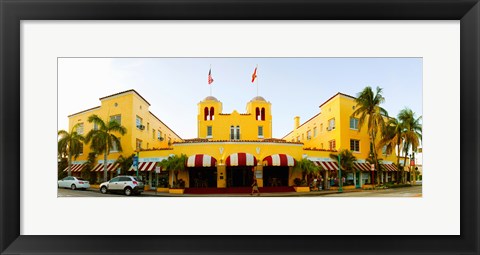 Framed Facade of a hotel, Colony Hotel, Delray Beach, Palm Beach County, Florida, USA Print