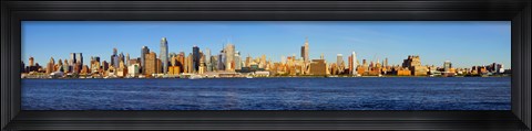 Framed Skyscrapers at the waterfront, Midtown Manhattan, New York State Print