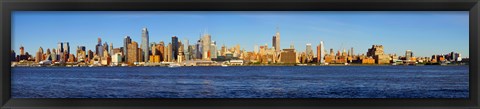 Framed Skyscrapers at the waterfront, Midtown Manhattan, New York State Print