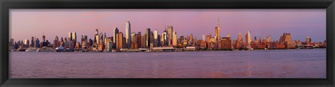 Framed Midtown Manhattan Skyline at Dusk, New York City Print