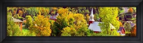 Framed High angle view of trees, Frelighsburg, Quebec, Canada Print