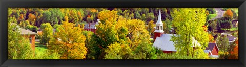 Framed High angle view of trees, Frelighsburg, Quebec, Canada Print