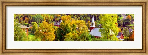 Framed High angle view of trees, Frelighsburg, Quebec, Canada Print