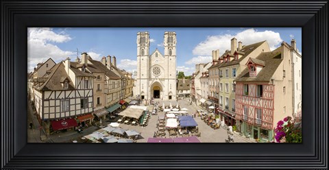 Framed Saint-Vincent De Chalon-Sur-Saone cathedral, Chalon-Sur-Saone, Burgundy, France Print