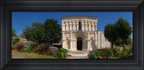 Framed Facade of a Roman church, Echillais, Charente-Maritime, Poitou-Charentes, France Print