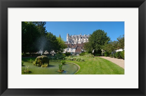 Framed Royal Apartments, Loches, Loire-et-Cher, Loire, Touraine, France Print