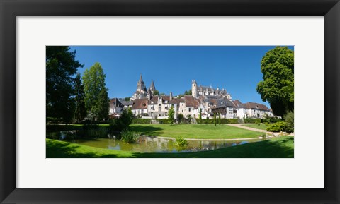 Framed Royal Apartments and Collegiate Church of Saint Ours, Loches, Loire-et-Cher, Loire, Touraine, France Print