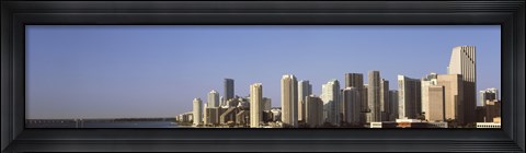 Framed Miami, Florida Cityscape by the Water Print