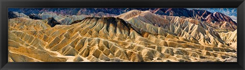 Framed Zabriskie Point, Death Valley, Death Valley National Park, California Print