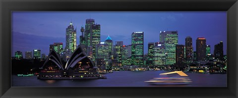 Framed Buildings at the waterfront, Sydney Opera House, Sydney, New South Wales, Australia Print
