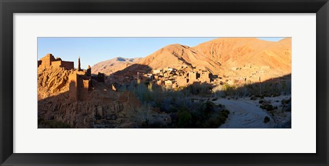 Framed Village in the Dades Valley, Dades Gorges, Ouarzazate, Morocco Print