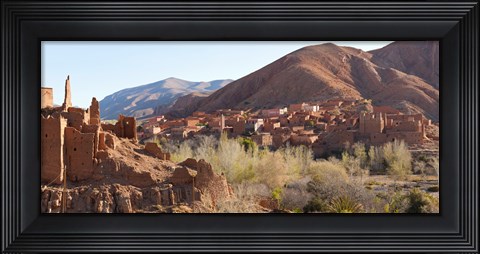 Framed Village in the Dades Valley, Morocco Print
