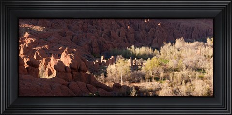 Framed Rock formations in the Dades Valley, Dades Gorges, Ouarzazate, Morocco Print
