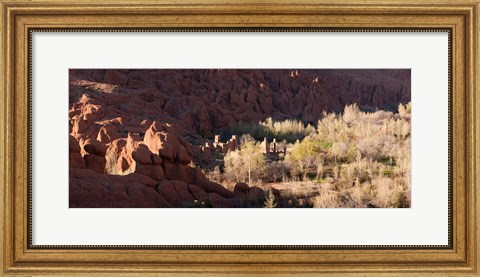 Framed Rock formations in the Dades Valley, Dades Gorges, Ouarzazate, Morocco Print