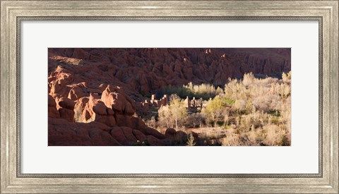 Framed Rock formations in the Dades Valley, Dades Gorges, Ouarzazate, Morocco Print