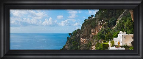 Framed Hillside at Positano, Amalfi Coast, Italy Print