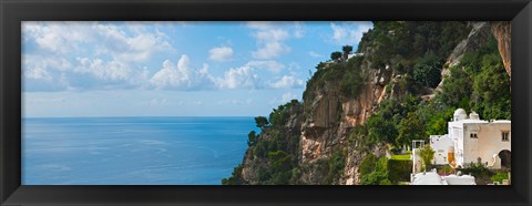 Framed Hillside at Positano, Amalfi Coast, Italy Print