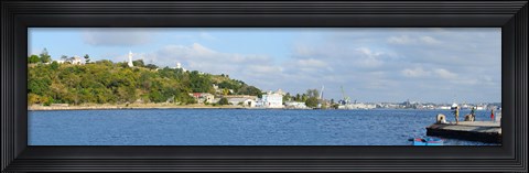 Framed View of island, Havana, Cuba Print